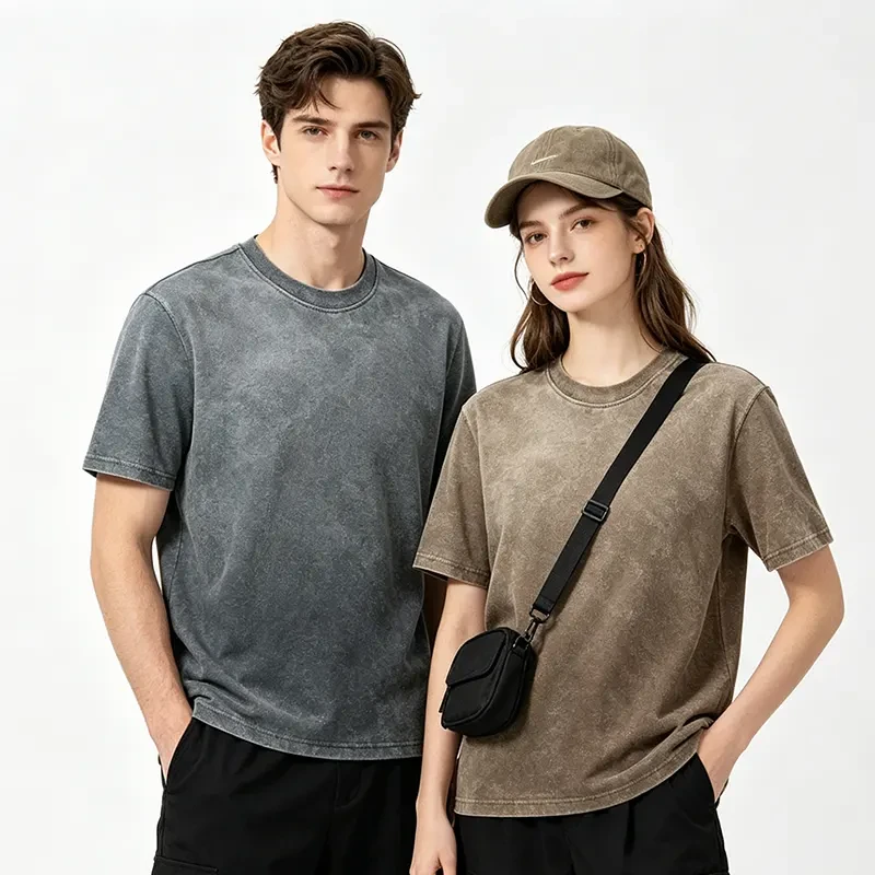 200 GSM Snow-Washed Vintage T-Shirt