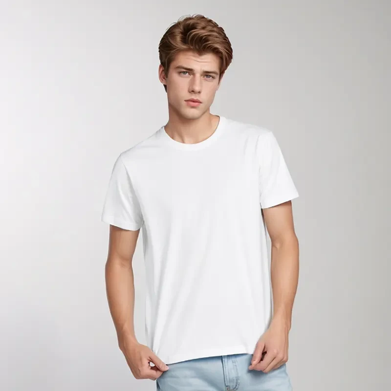 220 GSM Double-Yarn Cotton T-Shirt