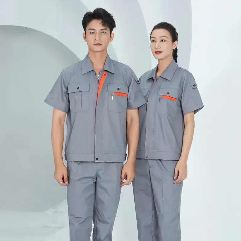 150 GSM Zip-Front Short-Sleeve Workwear Set